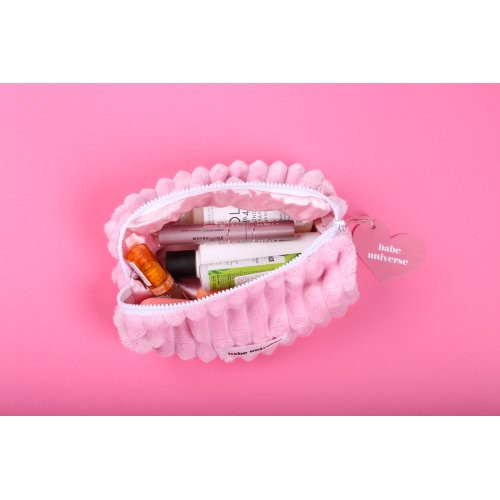 Babe Universe Baby Pink Makeup Bag M Stiilne kosmeetikakott Pink