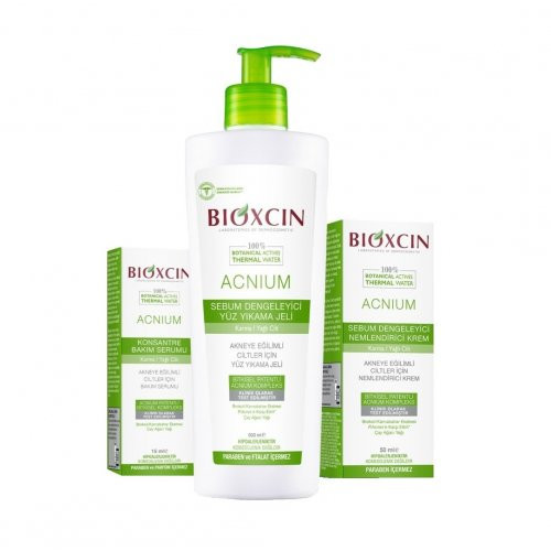 Bioxcin (Bioxsine) Acnium Probleemne näonaha komplekt