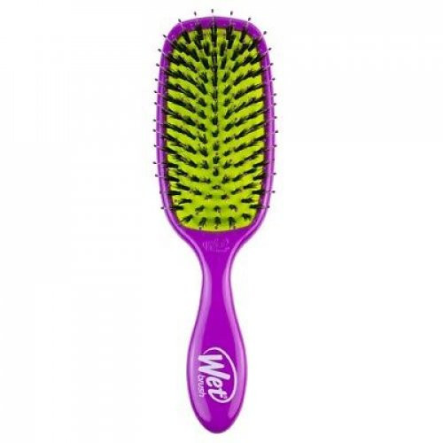 WetBrush Shine Enhancer Brush Juuksehari naturaalsete harjastega Black