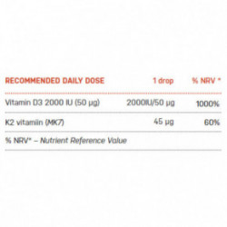 Ecosh Vitamins K2 + D3 Vitamiinid K2 + D3 (2000IU) 10ml