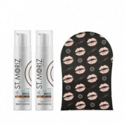 St. Moriz Professional 1 Hour Tan Mousse Express x2 + Self Tanning Mitt Isepruunistav vaht + Kingitus