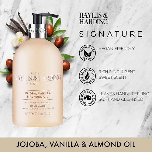 Baylis & Harding Jojoba, Vanilla & Almond Oil Hand Wash Käteseep 500ml