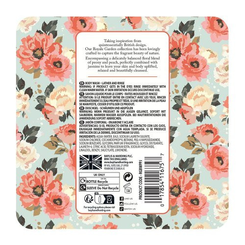 Baylis & Harding Luxury Body Wash Peach, Peony & Jasmine Luksuslik kehapesu 500ml