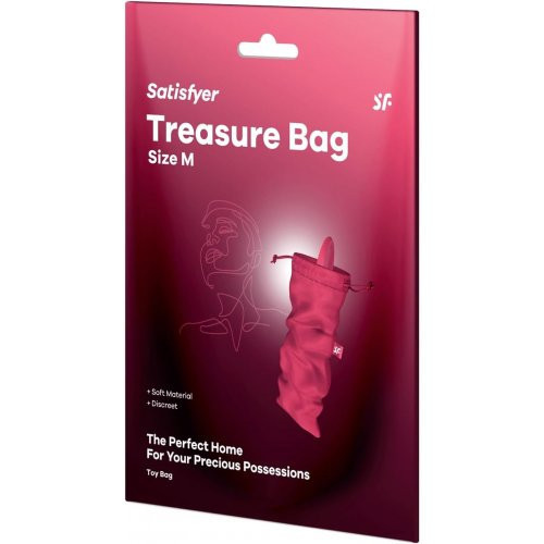 Satisfyer Treasure Bag Pink Seksimänguasjade hoiukott M