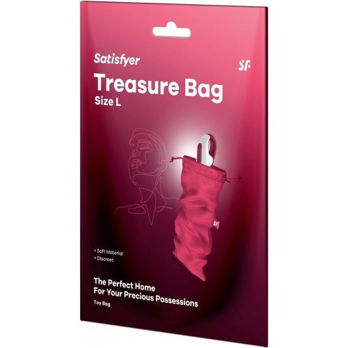 Satisfyer Treasure Bag Pink Seksimänguasjade hoiukott M