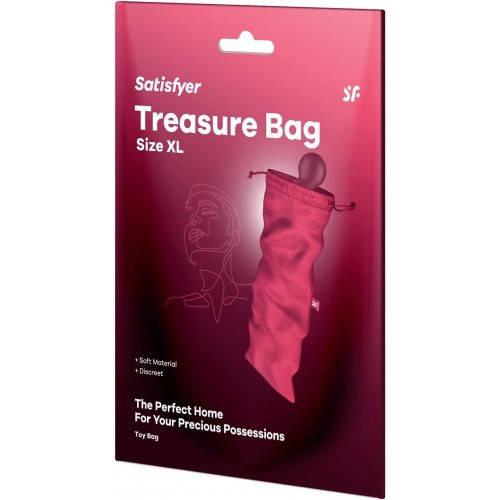 Satisfyer Treasure Bag Pink Seksimänguasjade hoiukott M