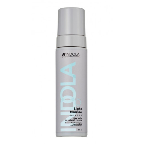 Indola Volume Light Mousse Õrnalt fikseeriv vaht 200ml