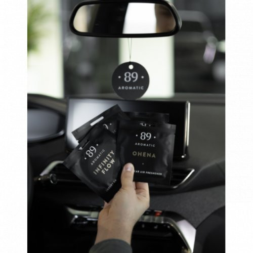 Aromatic 89 Hanging Paper Air Freshener Riputatav paberist õhuvärskendaja Black Grapes