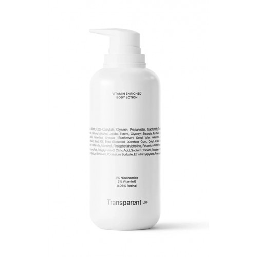 Transparent Lab Vitamin Enriched Body Lotion Vitamiinidega rikastatud kehakreem 400ml