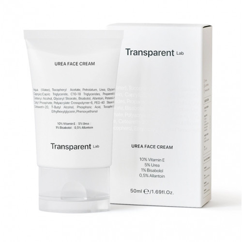 Transparent Lab Urea Face Cream Niisutav näokreem 5% uureaga 50ml