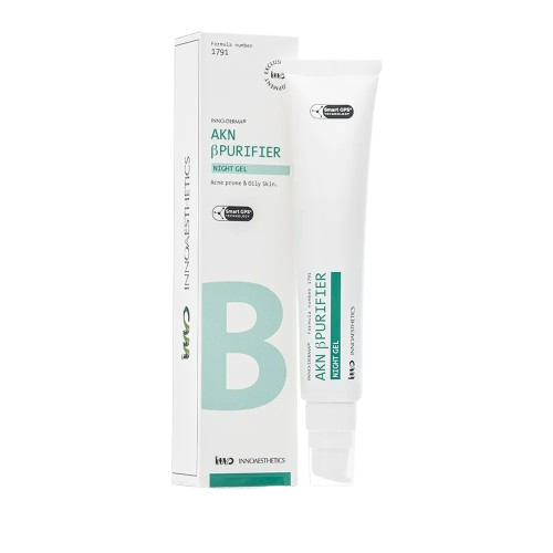 Innoaesthetics AKN B Purifier Night Gel Rasuse naha tasakaalustamiseks ja taastamiseks 50g