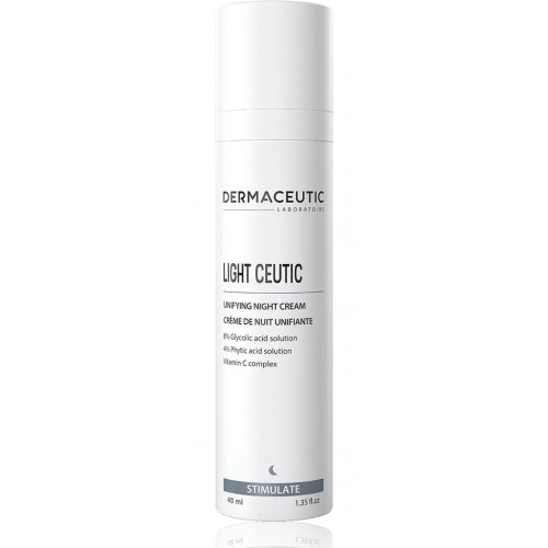 Dermaceutic Light Ceutic Unifying Night Cream Kreem glükool- ja füütihappega ning C-vitamiiniga 40ml