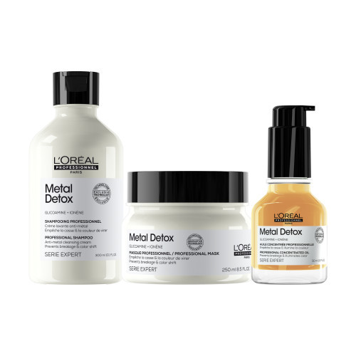 L'Oréal Professionnel Glacial Utopia Metal Detox TRIO Sari on mõeldud kõigile juuksetüüpidele