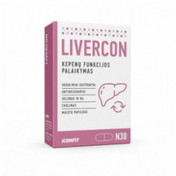 Iconfit Livercon Complex Capsules Kapslid maksafunktsiooni toetamiseks 30 kapslit