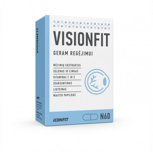 Iconfit Visionfit Complex Capsules Silmadele mõeldud komplekstoode 60 kapslit