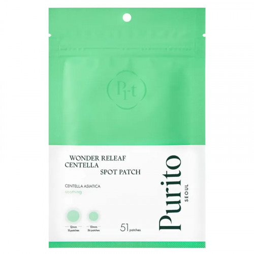 Purito Wonder Releaf Centella Spot Patch Plaastrid akne jaoks 51 tk.