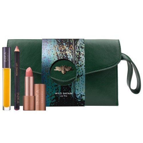 Inika Organic Wild Safari Lip Trio Huulte kosmeetikakomplekt Seatud