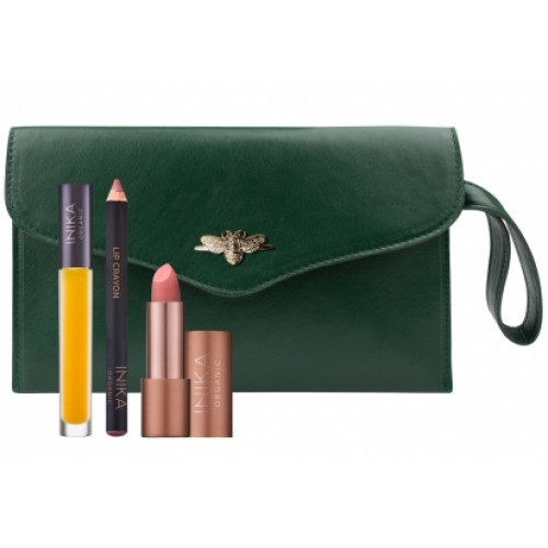 Inika Organic Wild Safari Lip Trio Huulte kosmeetikakomplekt Seatud