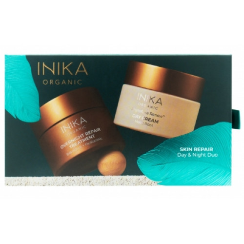Inika Organic Skin Repair Day&Night Duo Näohoolduse kinkekomplekt 2x50ml