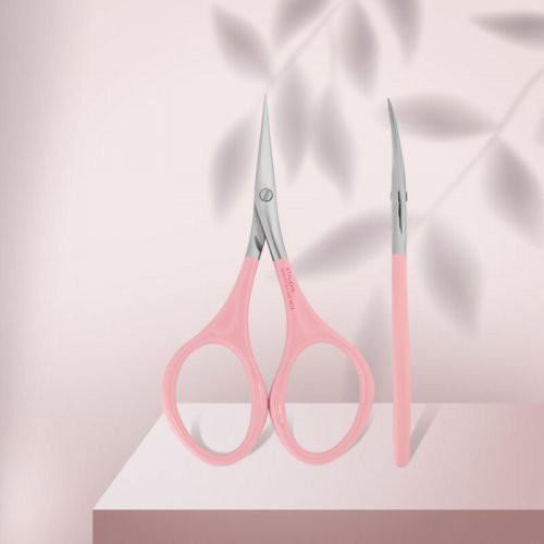 Staleks Beauty and Care Pink Cuticle Scissors Nahkade käärid Type 1