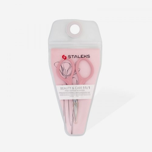 Staleks Beauty and Care Pink Cuticle Scissors Nahkade käärid Type 1