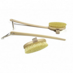 Hydrea London Cactus Bristle Long Handle Dry Skin Body Brush Kuiva naha kehahari