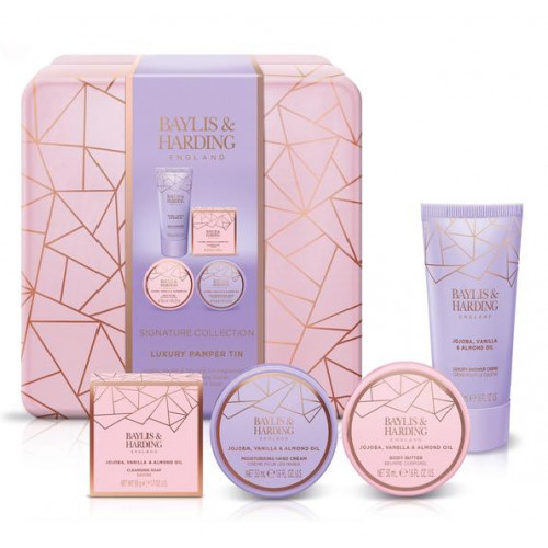 Baylis & Harding Jojoba, Vanilla & Almond Oil Luxury Pamper Tin Gift Set Kinkekomplekt