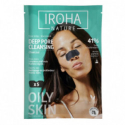 IROHA Black Nose Detox Strips Charcoal Sügavpuhastavad ninaribad söega 5 tk