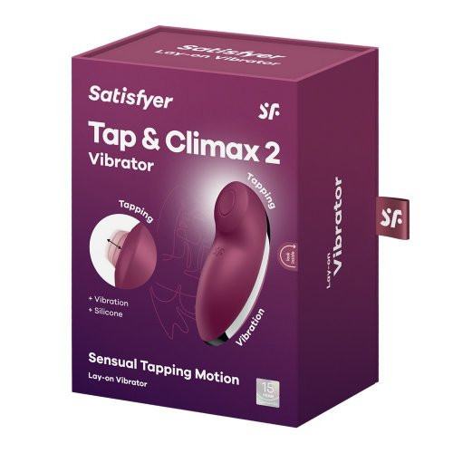 Satisfyer Tap and Climax 2 Vibrator Kliitorivibraator - stimulaator Blue