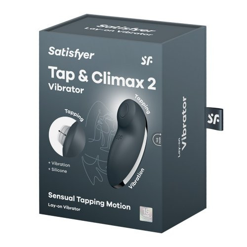 Satisfyer Tap and Climax 2 Vibrator Kliitorivibraator - stimulaator Blue