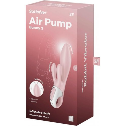 Satisfyer Air Pump Bunny 3 Vibraator Pink