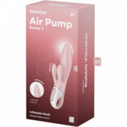 Satisfyer Air Pump Bunny 3 Vibraator Pink