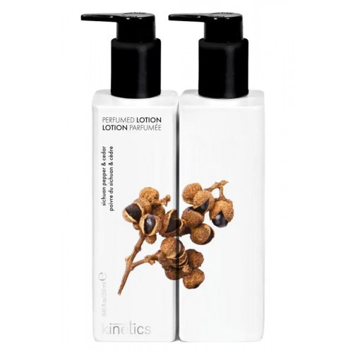 Kinetics Hand & Body Lotion Sichuan Pepper & Cedar Parfümeeritud käsi- ja kehakreem Sichuani pipra ja seedriga 250ml