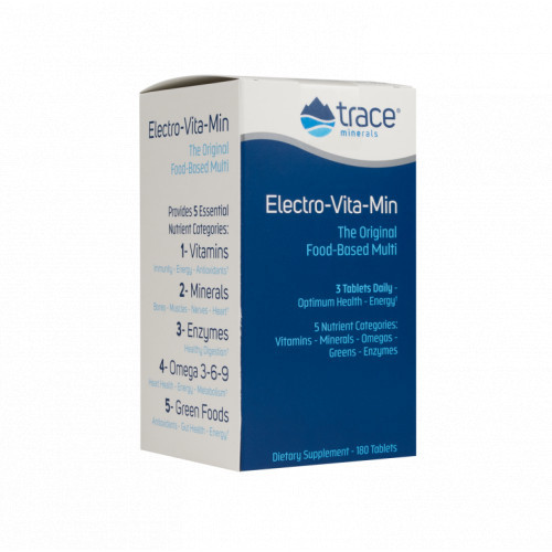 Trace Minerals Electro-Vita-Min Daily 5 Multivitamiinide ja mineraalide kompleks koos oomega hapetega 180 kapslit