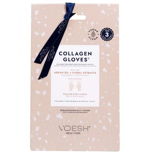 VOESH Collagen Gloves Käemask kollageeni, argaaniaõli ja lilleekstraktidega 3 tk