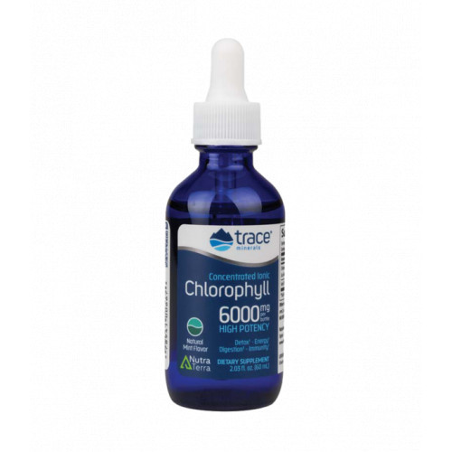 Trace Minerals Concentrated Ionic Chlorophyll 6000 mg Iooniline klorofüll koos piparmündiga 59ml