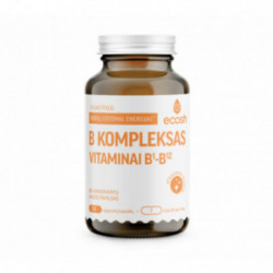 Ecosh B-Complex Toidulisand Bioaktiivne B-vitamiinide kompleks 90 kapslit