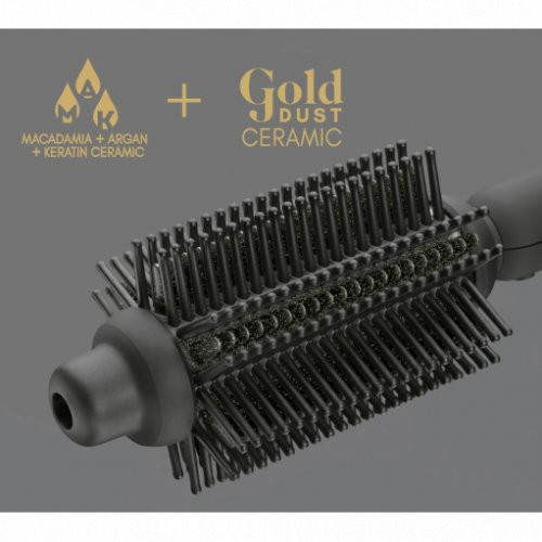 Diva Pro Styling Precious Metals Gold Dust Full Volume, Curling & Styling Hot Brush Lokitangid 1 unit