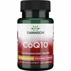 SWANSON CoQ10, Maximum Strength Toidulisand Koensüüm Q10 30 kapslit