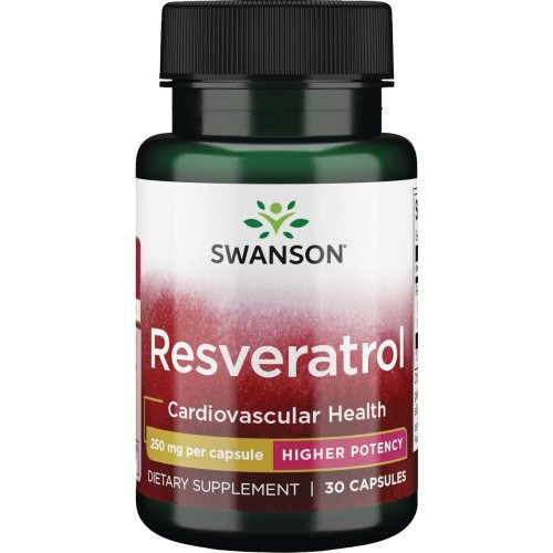 SWANSON Resveratrol Toidulisand Resveratrooli 250 Mg 30 kapslit