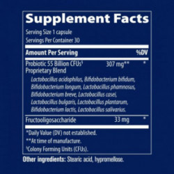 Trace Minerals Probiotic 55 Billion Capsules Head bakterid 30 kapslit