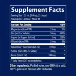 Trace Minerals Ionic Zinc 50mg Iooniline tsink vedelal kujul 59ml