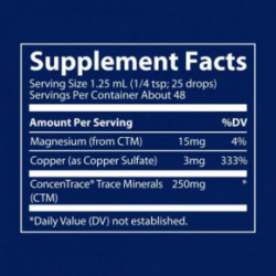 Trace Minerals Ionic Copper 3mg Iooniline vask vedelal kujul 59ml