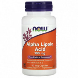 NOW Foods Alpha Lipoic Acid 100 mg Toidulisand energiataseme säilitamiseks 120 kapsulit