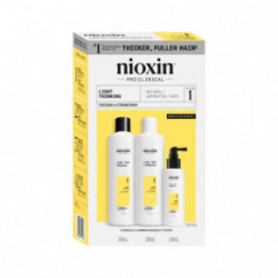 Nioxin Pro Clinical System 1 Kit Juuksehoolduskomplekt mõõduka hõrenemisega naturaalsetele juustele 300ml+300ml+100ml