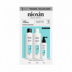 Nioxin Pro Clinical System 3 Kit Juuksehoolduskomplekt hõrenevate juuste jaoks 300ml+300ml+100ml