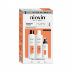 Nioxin Pro Clinical System 4 Kit Juuksehoolduskomplekt tugevalt hõrenevate juuste jaoks 150ml+150ml+40ml