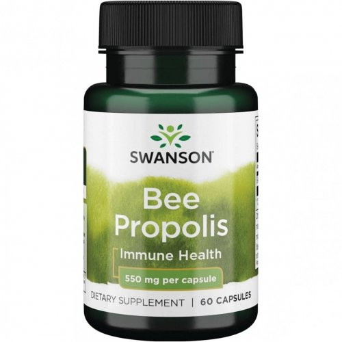 SWANSON Bee Propolis Immune Health 550mg Mesipigi (propoliss) 60 kapslit