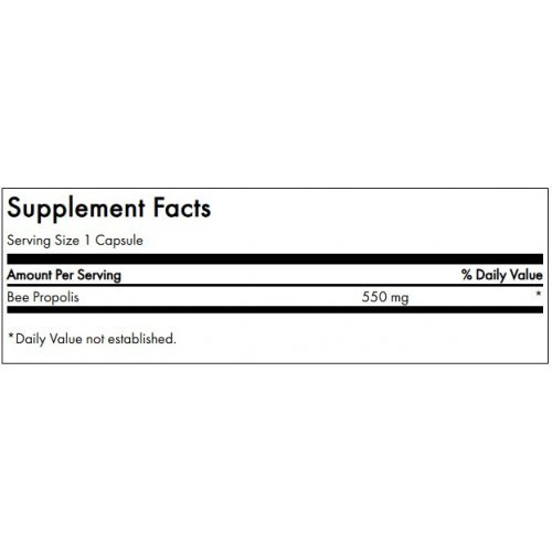 SWANSON Bee Propolis Immune Health 550mg Mesipigi (propoliss) 60 kapslit