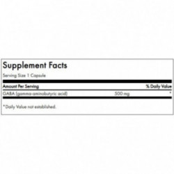 SWANSON Gaba High Potency Toidulisand Gaba 500 mg 100 kapsulit